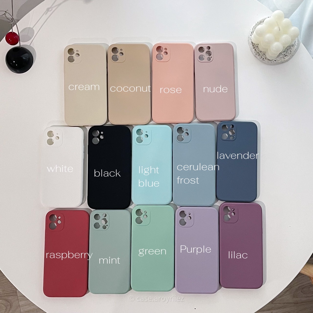 TPU case with camera (เคสทรงเหลี่ยม)