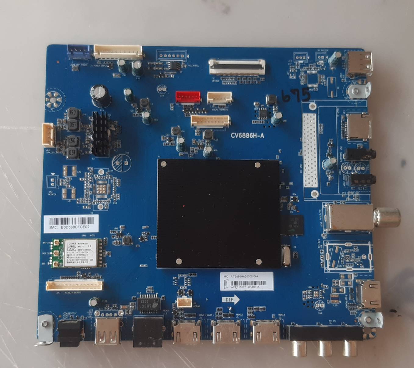 อันที่ 675 Haier LE50K8000UA ซีสเตร็ม CV6886H-A ดีเทสแล้ว