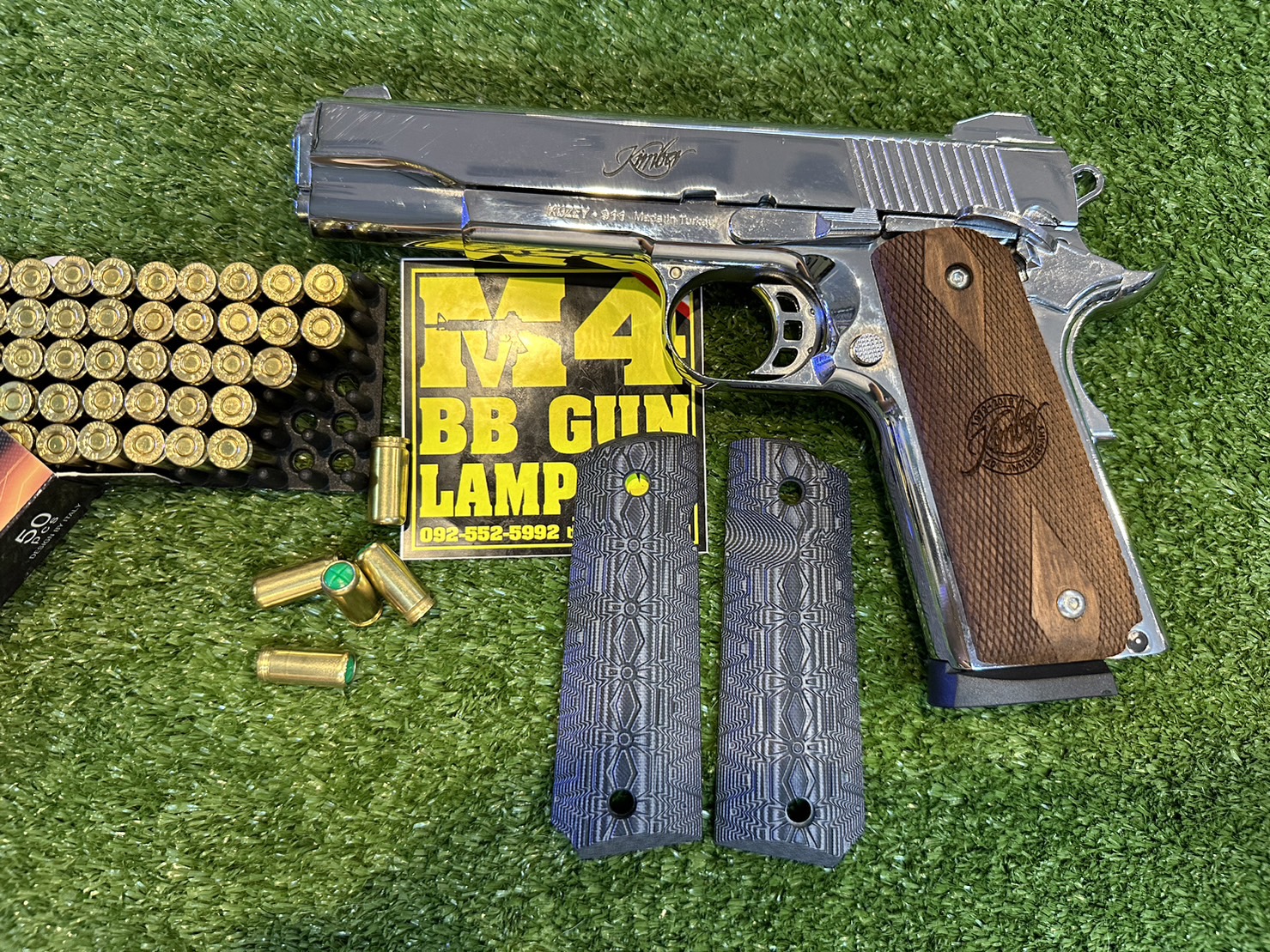 KUZEY M1911 ลาย KIMBER ลำกล้อง 5" สีเงินเงา