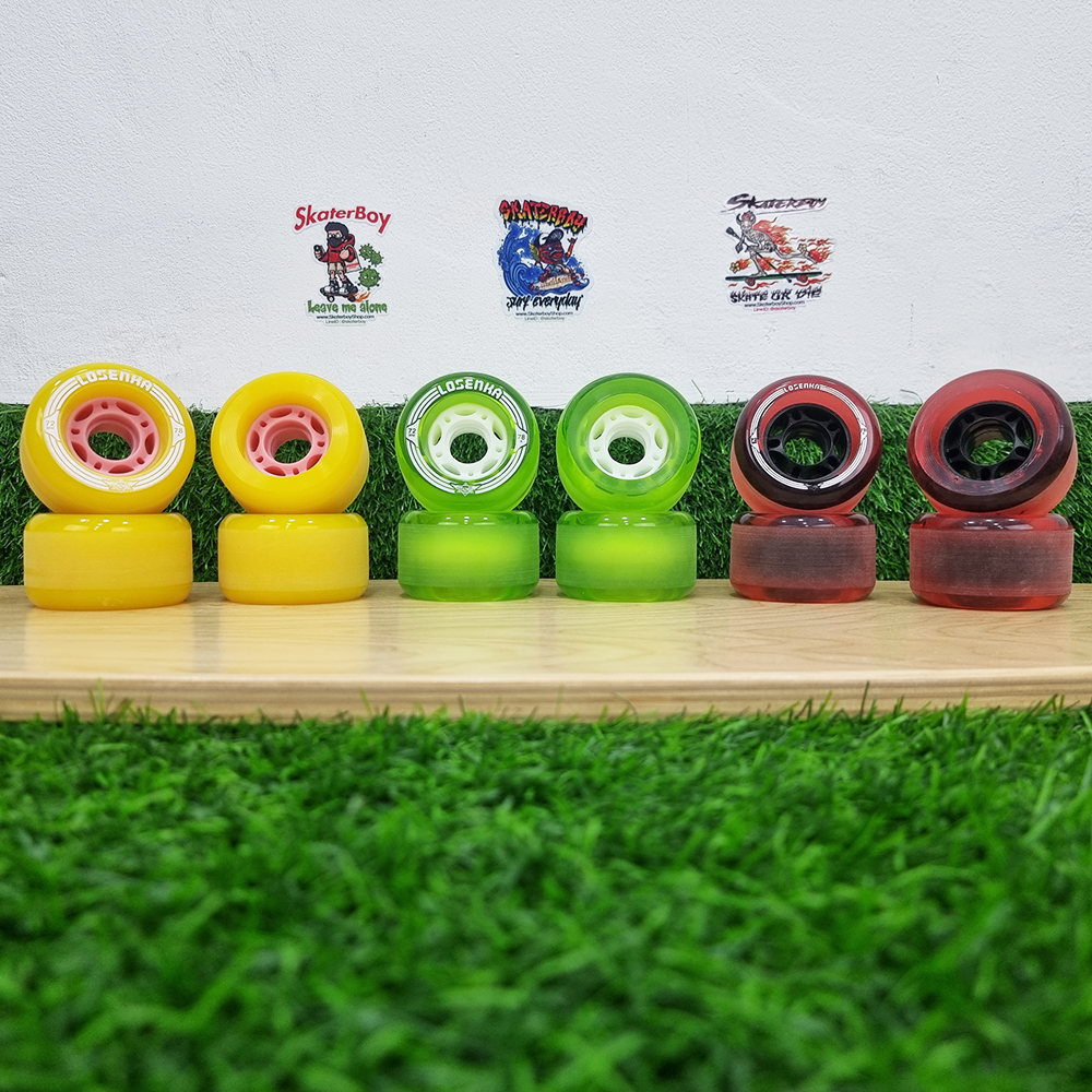 [0317] ล้อสเก็ตบอร์ด 70x40 85A ขอบมน แกนพลาสติกใหญ่เซฟน้ำหนัก Losenka