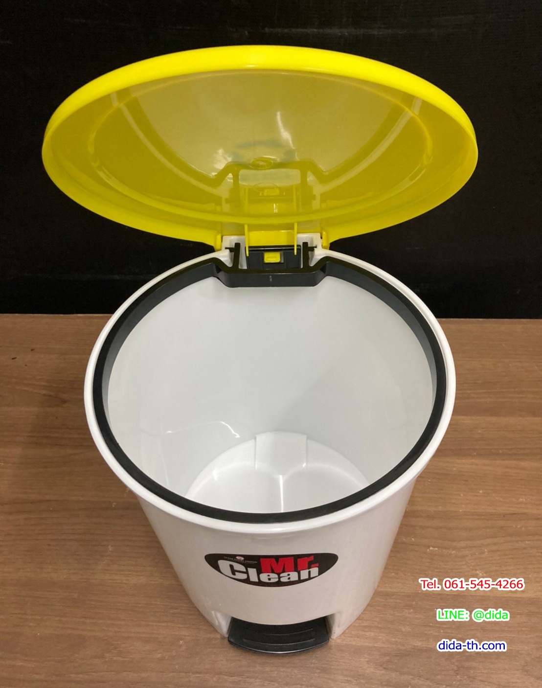 ถังขยะเท้าเหยียบ ทรงกลม 12 ลิตร