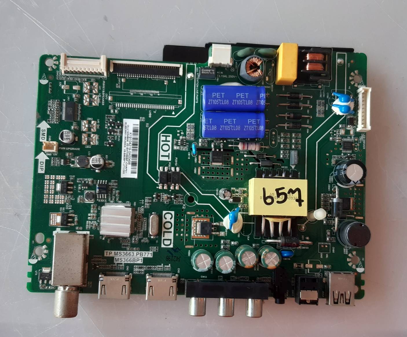 อันที่ 657 TCL 29D2940 ซีสเตร็ม TP.MS3663.PB771 30Pin พับ ดีเทสแล้ว
