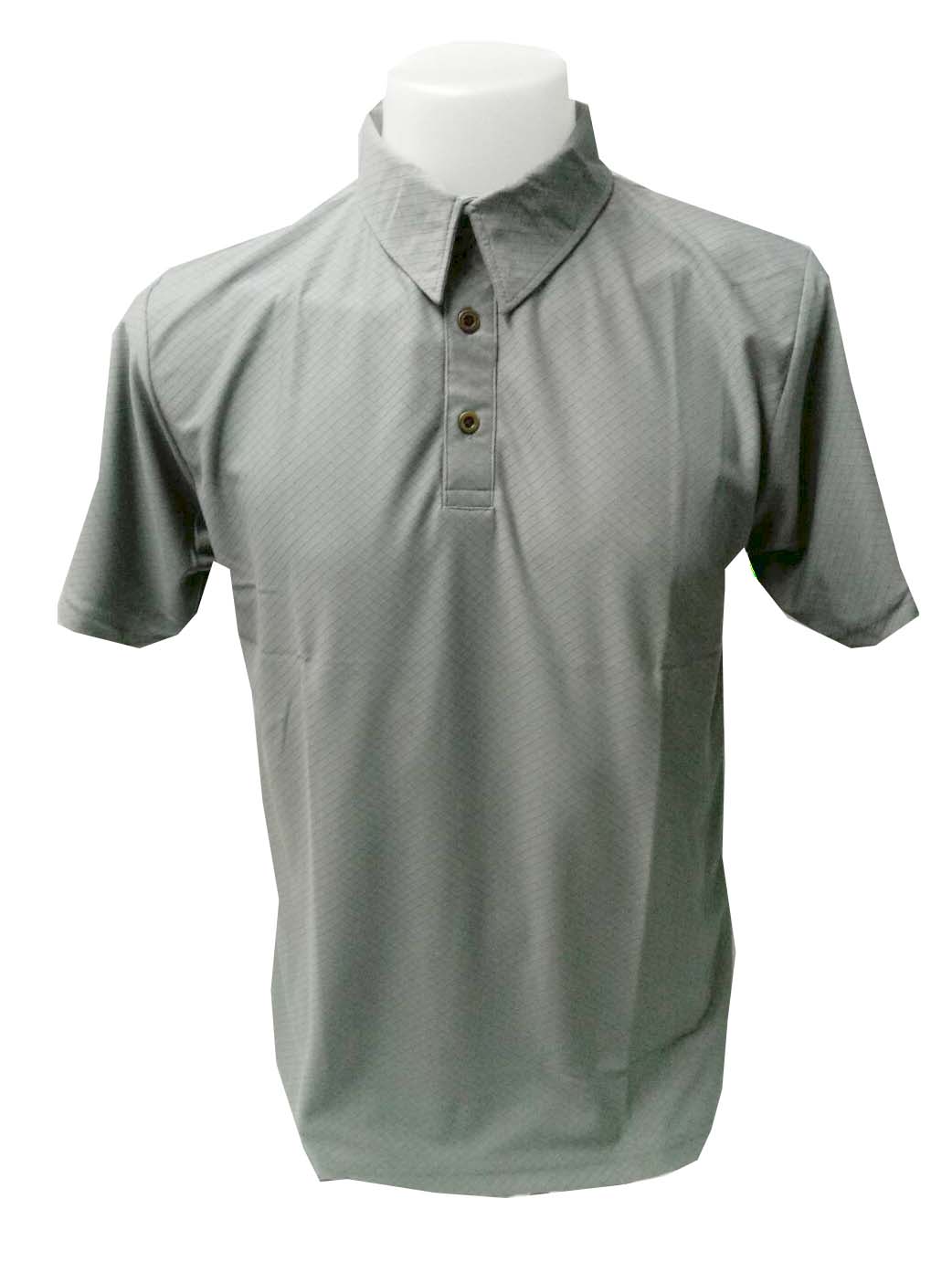 เสื้อโปโลชาย เสื้อโปโลหญิง ลายข้าวหลามตัด สีเทา เอกลักษณ์ที่ไม่เหมือนใคร ลดล้างสต๊อก