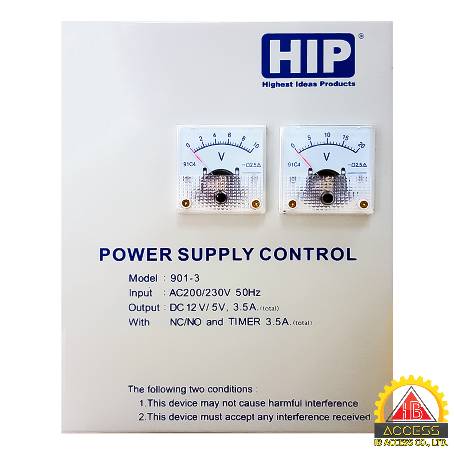 Power Supply 5V / 12V 3A ยี่ห้อ HIP รุ่น 901-3