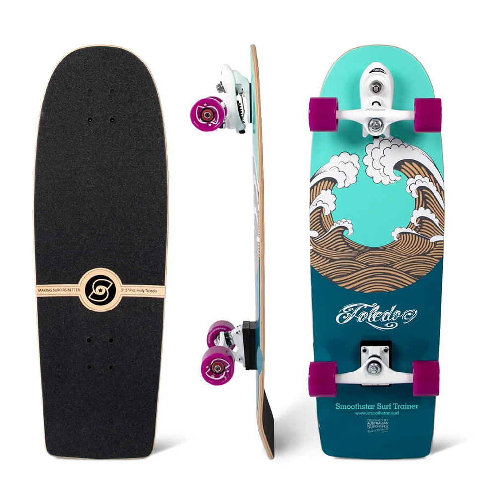 0202 au SmoothStar Surfskate เซิร์ฟสเก็ต ทรัค อะแดปเตอร์ แนว Surf simulator