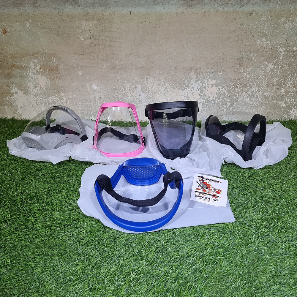[0101][ลด50%] face shield ออกกำลังกาย คลุมทั้งหน้า ป้องกันละอองฝอย Airborne ระบายอากาศด้านล่าง