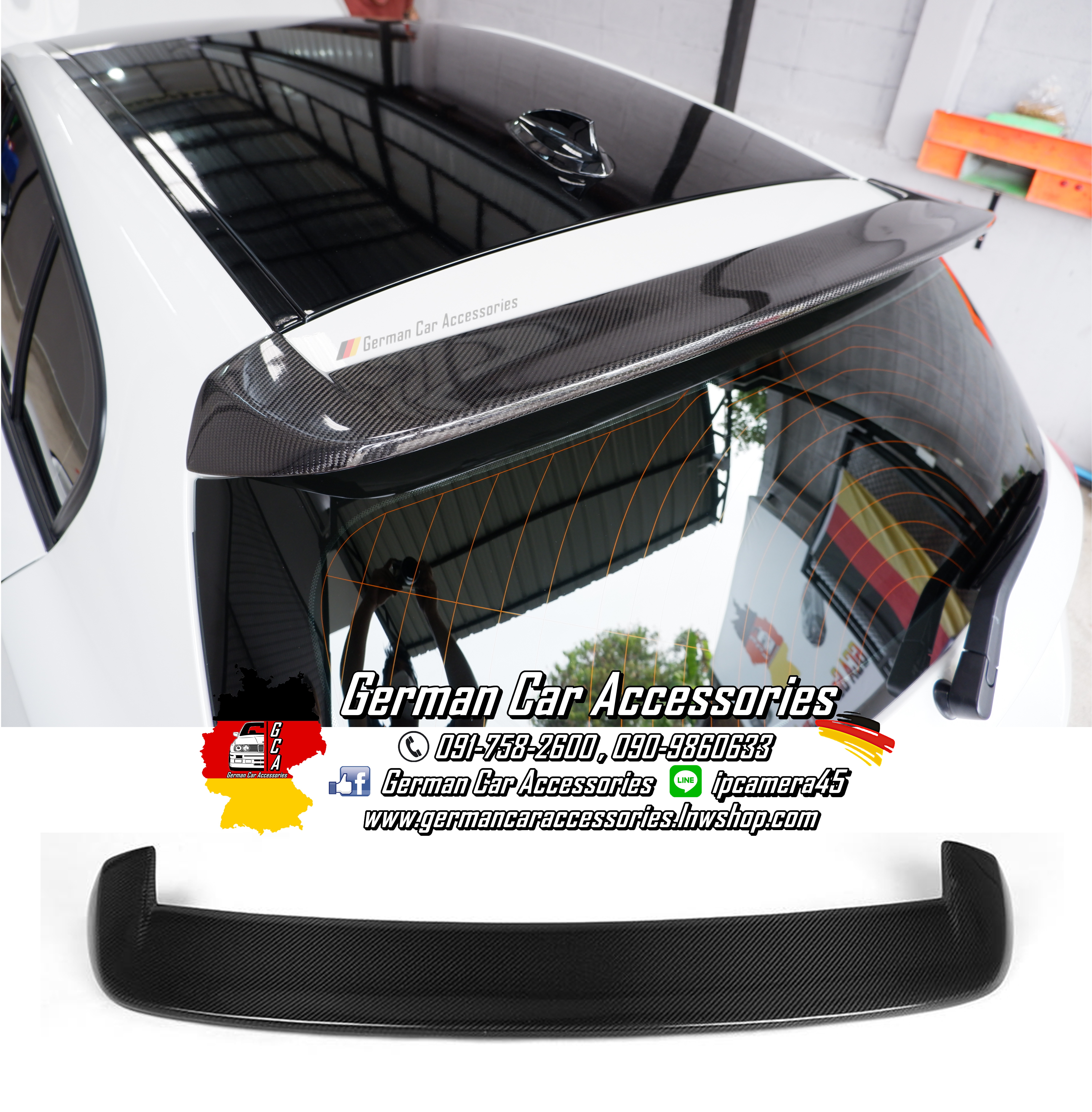 Spoiler Carbon ทรง3D Design BMW F20