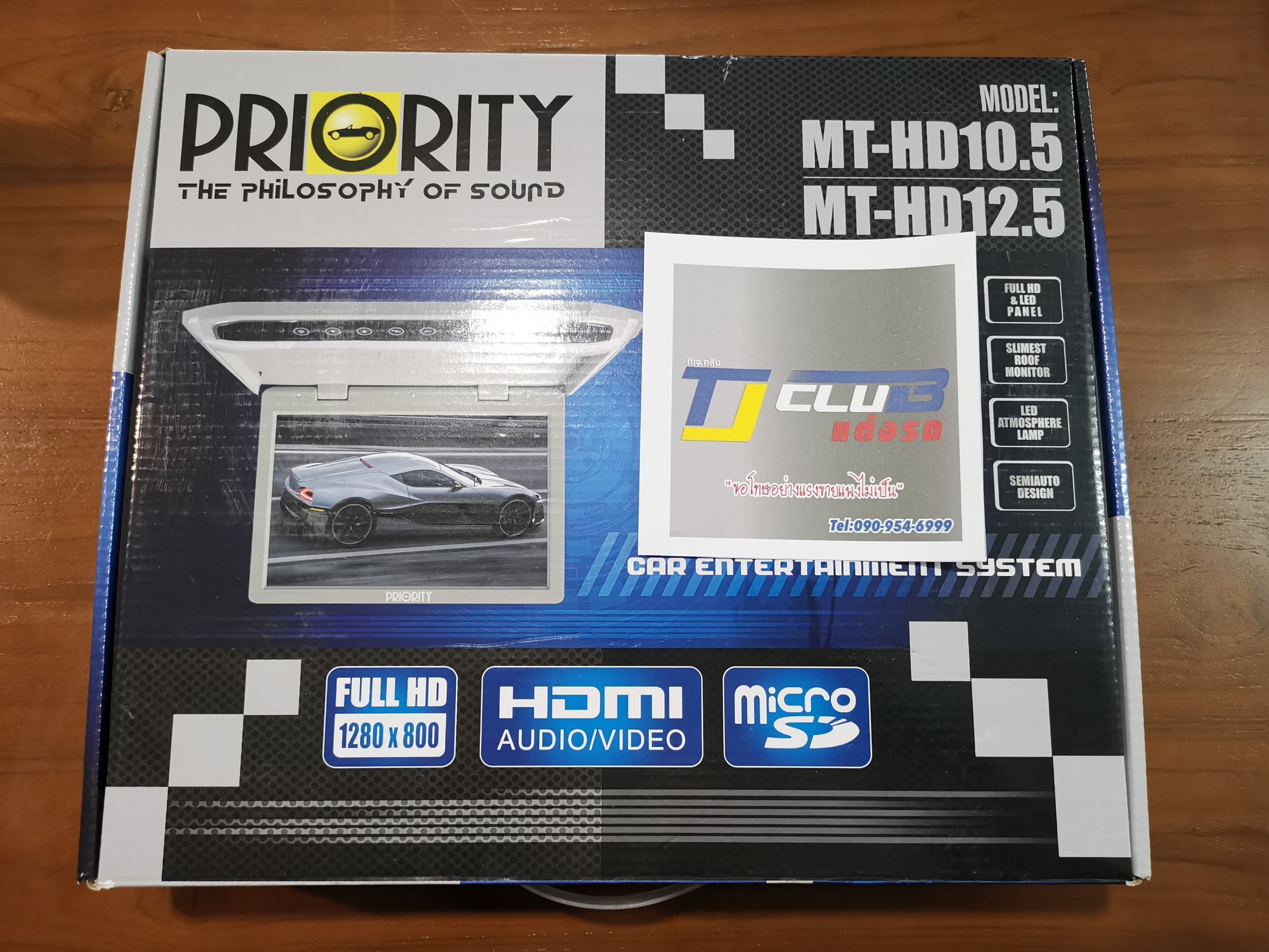 XPANDER จอเพดานกลางรุ่น PRIORITY10 นิ้ว