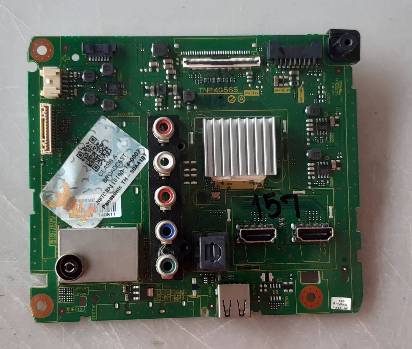 อันที่ 157 Panasonic TH-50A410T ซีสเตร็ม TNP4G565 51PIN ดีเทสแล้ว