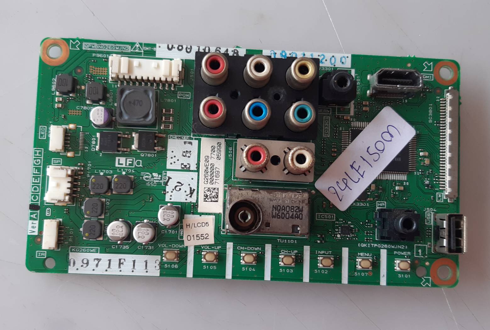 อันที่ 414 SHAPR LC-24LE150M ซีสเตร็ม QKITPG260WJN2 ดีเทสแล้ว
