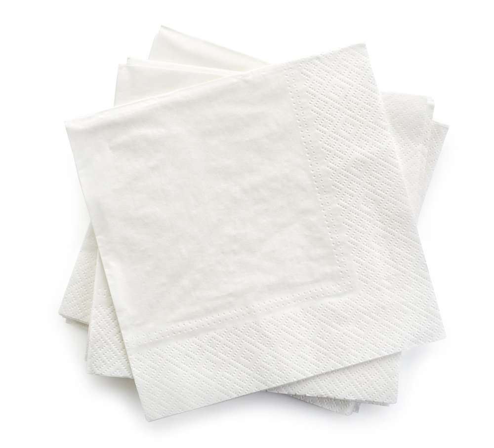 กระดาษเช็ดปากสีขาว / Napkin white