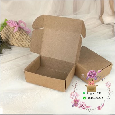 กล่องกระดาษคราฟ ขนาด8.5x6x3cmแพ็ค50ชิ้น : 006966