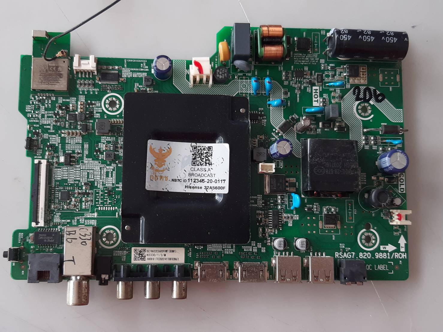 อันที่ 206 Hisense 32A5600F ซีสเตร็ม RSAG7.820.9881 ดีเทสแล้ว