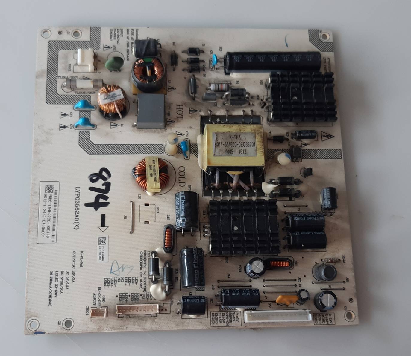 อันที่ 874 PHILIPS 43PFT6100S ซัฟฟลาย LYP03562A0 ดีเทสแล้ว