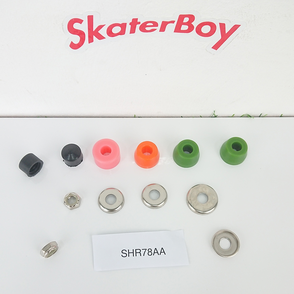 [0312] ชุดลูกยางบูชชิ่ง CX4 Longboard SHR78A คุณภาพดี RareAnt โคน3บาเรล1 surf skate 15mm สุ่มสี พร้อมชุดติดตั้ง