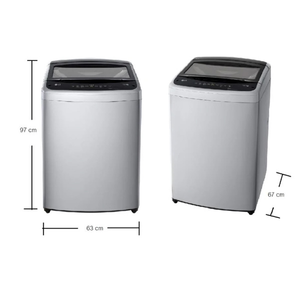 เครื่องซักผ้าฝาบน SMART INVERTER สีเทา LG 15 กก. รุ่น T2515VBTM (ชลบุรีส่งฟรี)