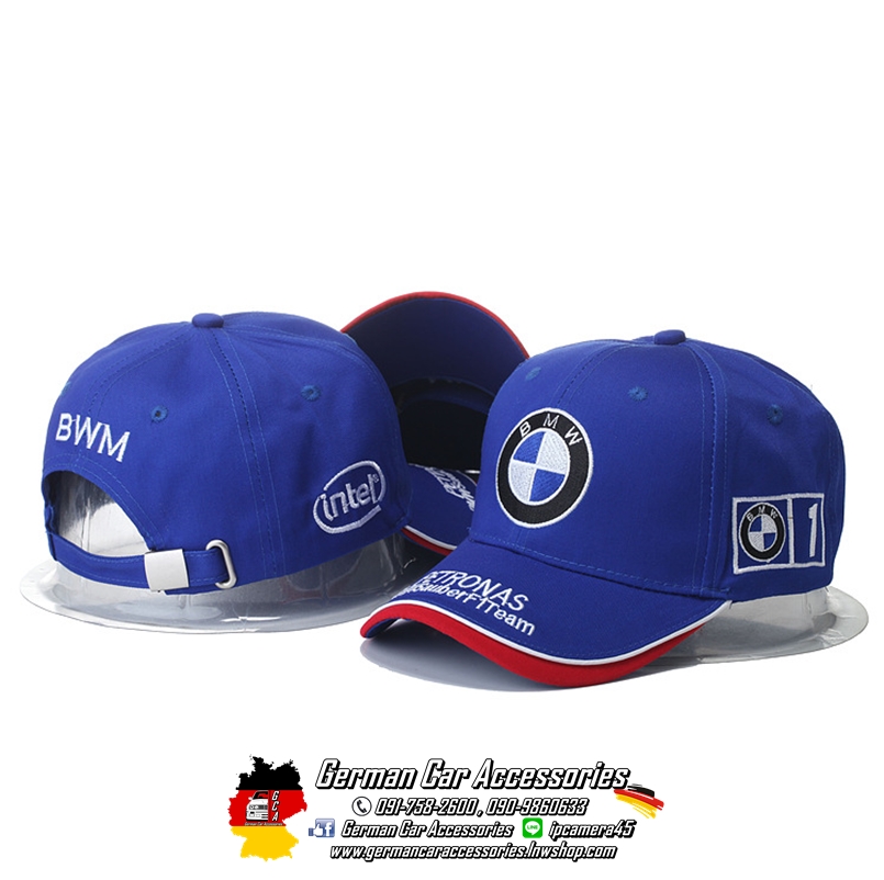 หมวก BMW สีน้ำเงิน-แดง
