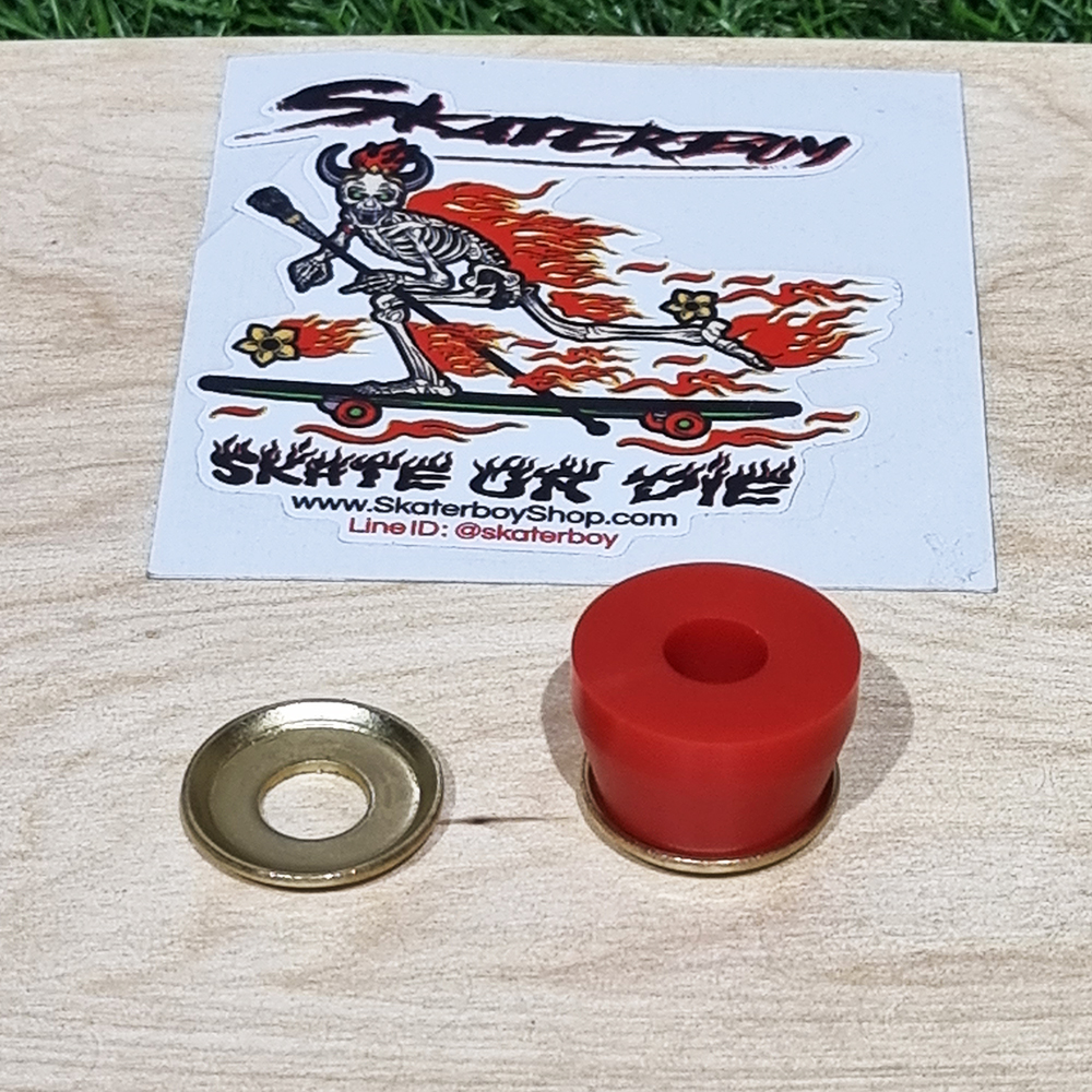 [0312] ชามแต่งรองบูชชิ่ง สเก็ตบอร์ด หัวบาน แก้ยางปริ้น ชุบสีอโนไดซ์ โคน บาเรล