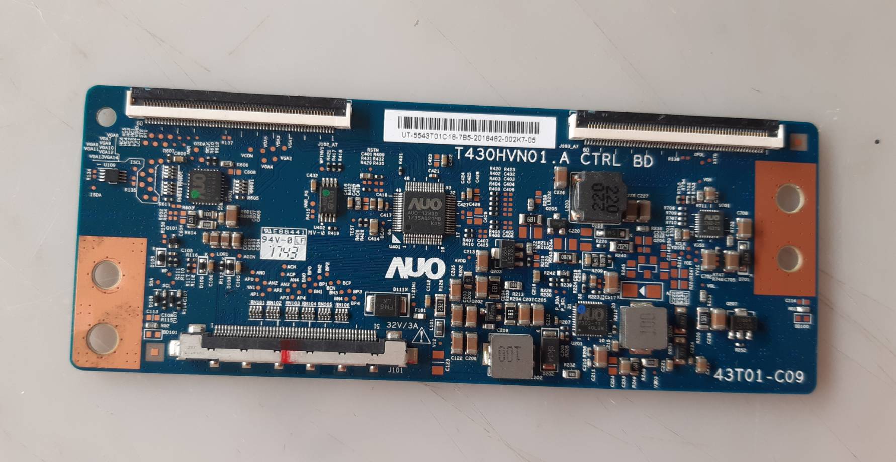 อันที่ 643 LG 43LH511T ทีคอน T430HVN01.A 43T01-C09