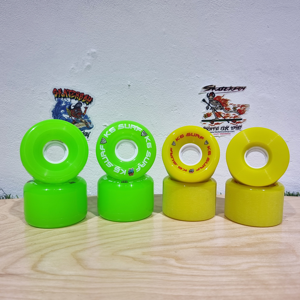 [0316] ล้อสเก็ตบอร์ด street surf 63mm90A 65mm98A ล้อแข็ง snap ดี เล่นท่าง่าย