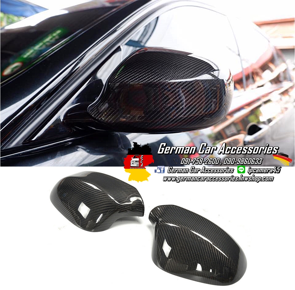 ครอบกระจกCarbon BMW E90 LCI (แบบสวมทับ)
