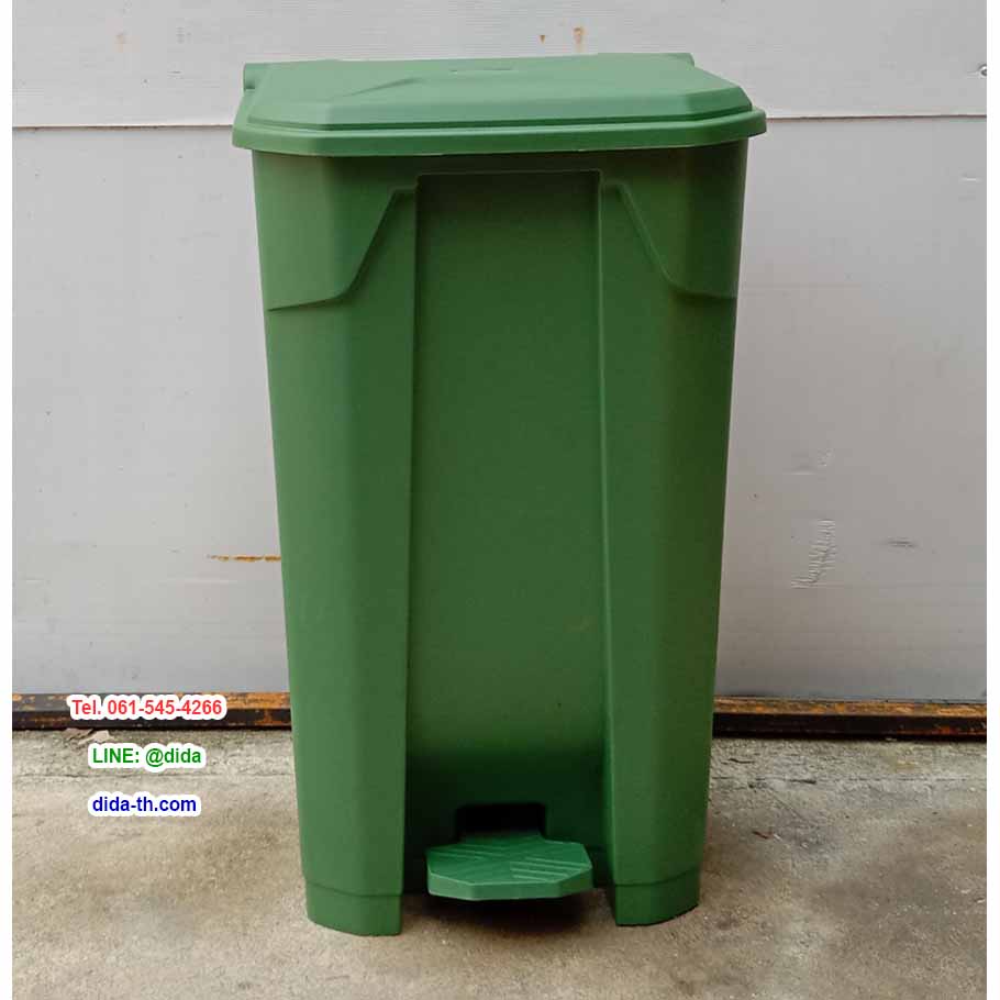 ถังขยะเท้าเหยียบ ทรงเหลี่ยม ถังขยะแบบเหยียบ 85 ลิตร