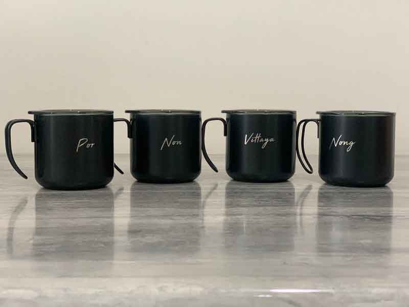 สลักชื่อ สลักข้อความ สลักรูป เลเซอร์ชื่อ เลเซอร์ข้อความ เลเซอร์รูป บนกระบอกน้ำ