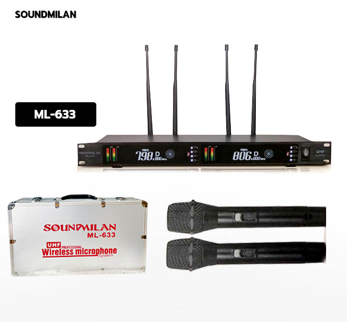 ไมค์ลอย ไมโครโฟนไร้สาย Soundmilan ML-633
