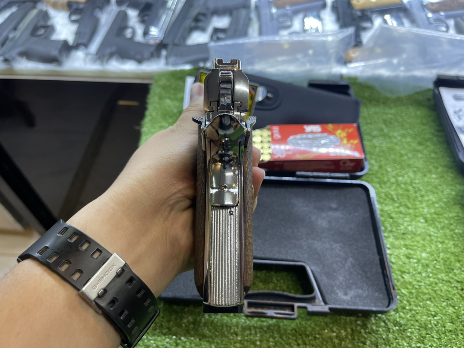 KUZEY M1911 ลาย Series 80 ลำกล้อง 5" เงินเงา