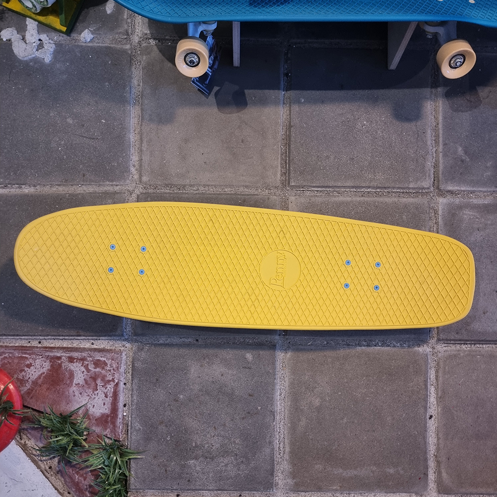 0202 สเก็ตบอร์ด Penny 32" street cruiser แปลง surfskate ใส่ Waterborne หลังไม้ Street surf skateboard