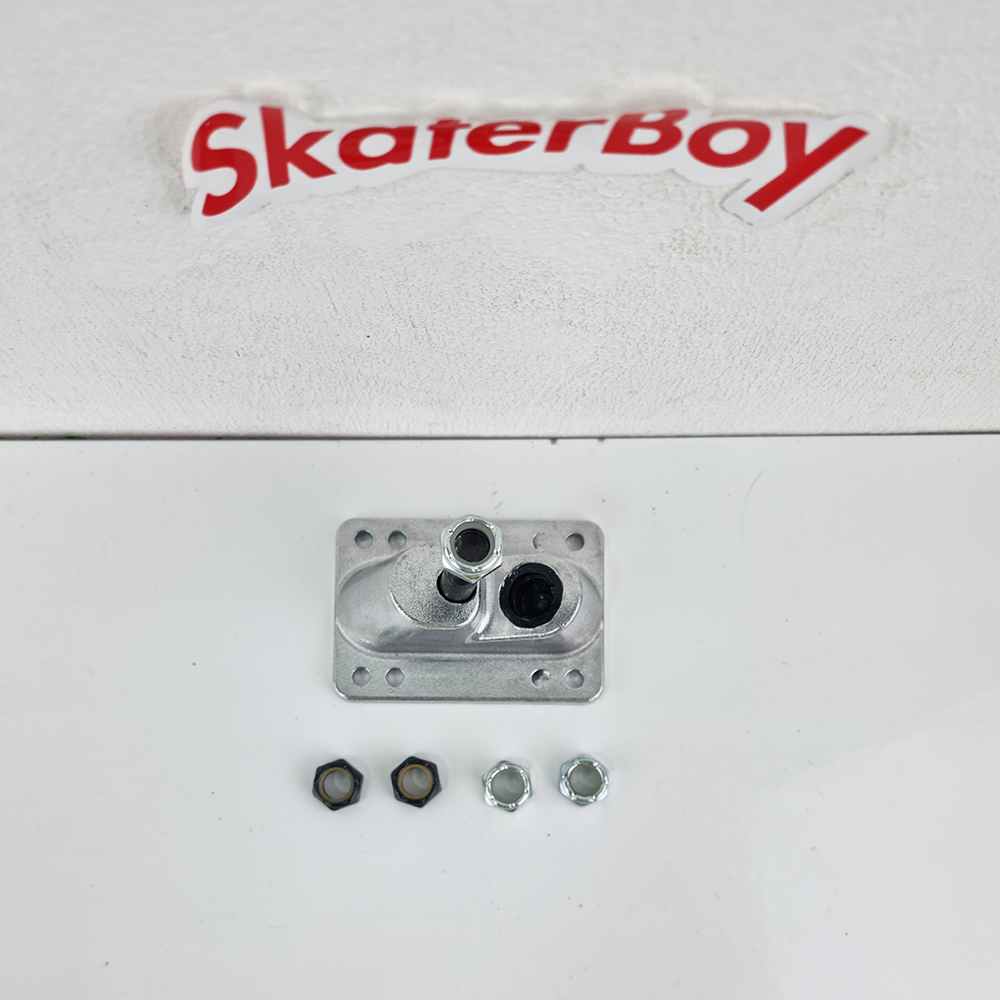 [0314] น็อตยึดบูชชิ่งหัวทรัค ยึดน็อต Kingpin สีเงิน สีดำ (มีราคาส่ง)