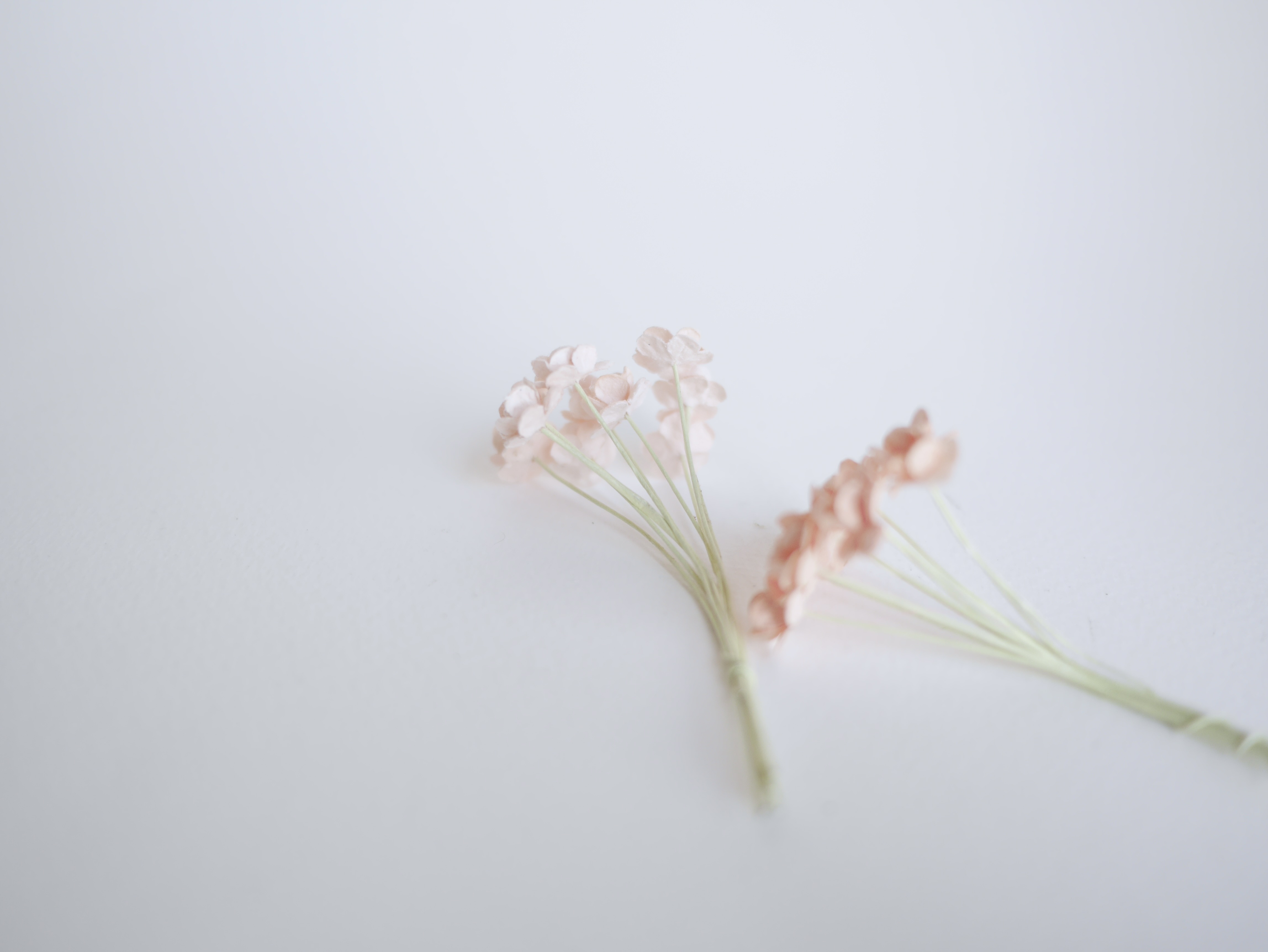 ดอกไม้กระดาษสา ดอกไม้กระดาษสาราคาส่ง ดอกไม้กระดาษสำหรับตกแต่ง งานแต่งงาน หรือติดของชำร่วย ดอก creeping lady 100 ดอก ขนาด 0.8 cm. คละสีพาสเทล Small Paper Flower with stem, , 100 pcs., size 0.8 cm., creeping flowers 2 layers, pastel mixed rainbow color.