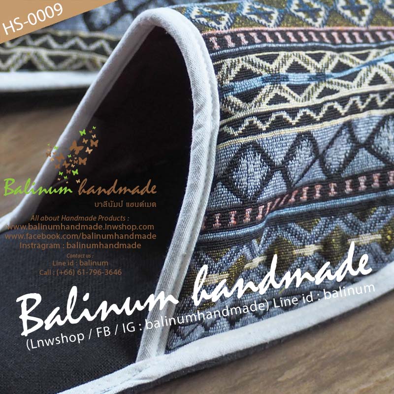 Slipper Handmade รองเท้าสลิปเปอร์ รองเท้าใส่ในบ้าน งานแฮนด์เมด เนื้อผ้าฝ้ายพิมพ์ลาย งานตัดเย็บดี เนื้อนุ่มใส่สบาย เป็น Free size ใส่ได้ทั้งผู้หญิงและผู้ชาย (เนื่องจากเป็นงานแฮนด์เมด ลายผ้าจะมีแบบมาไม่ซ้ำกันนะคะ) เขียว, ฟ้า (Green, Blue)