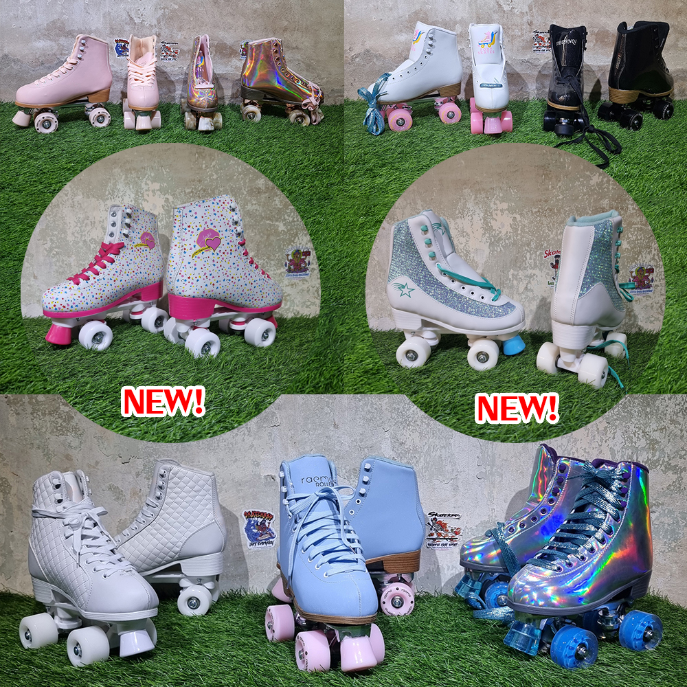 0231 รองเท้า Roller skate ผิวมัน ส้นสูง สำหรับผู้ใหญ่ คุณภาพดี