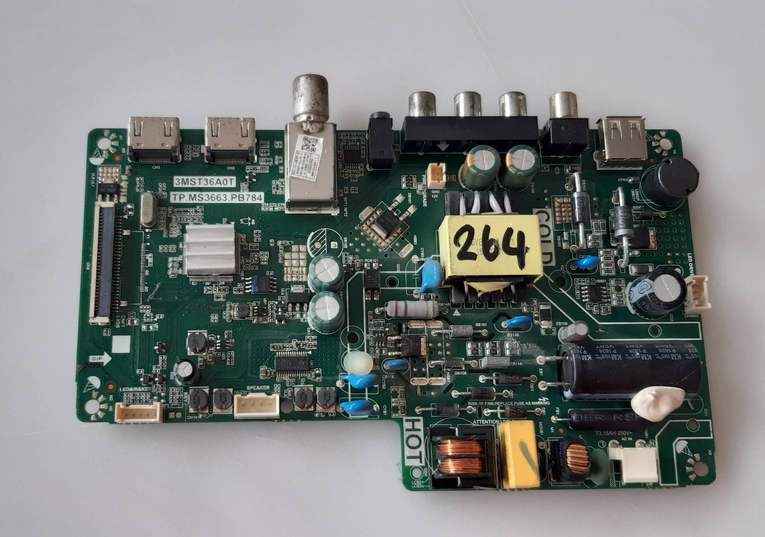อันที่ 264 TCL 32D2940 ซีสเตร็ม 3MST36A0T TP.MS3663.PB784 ดีเทสแล้ว