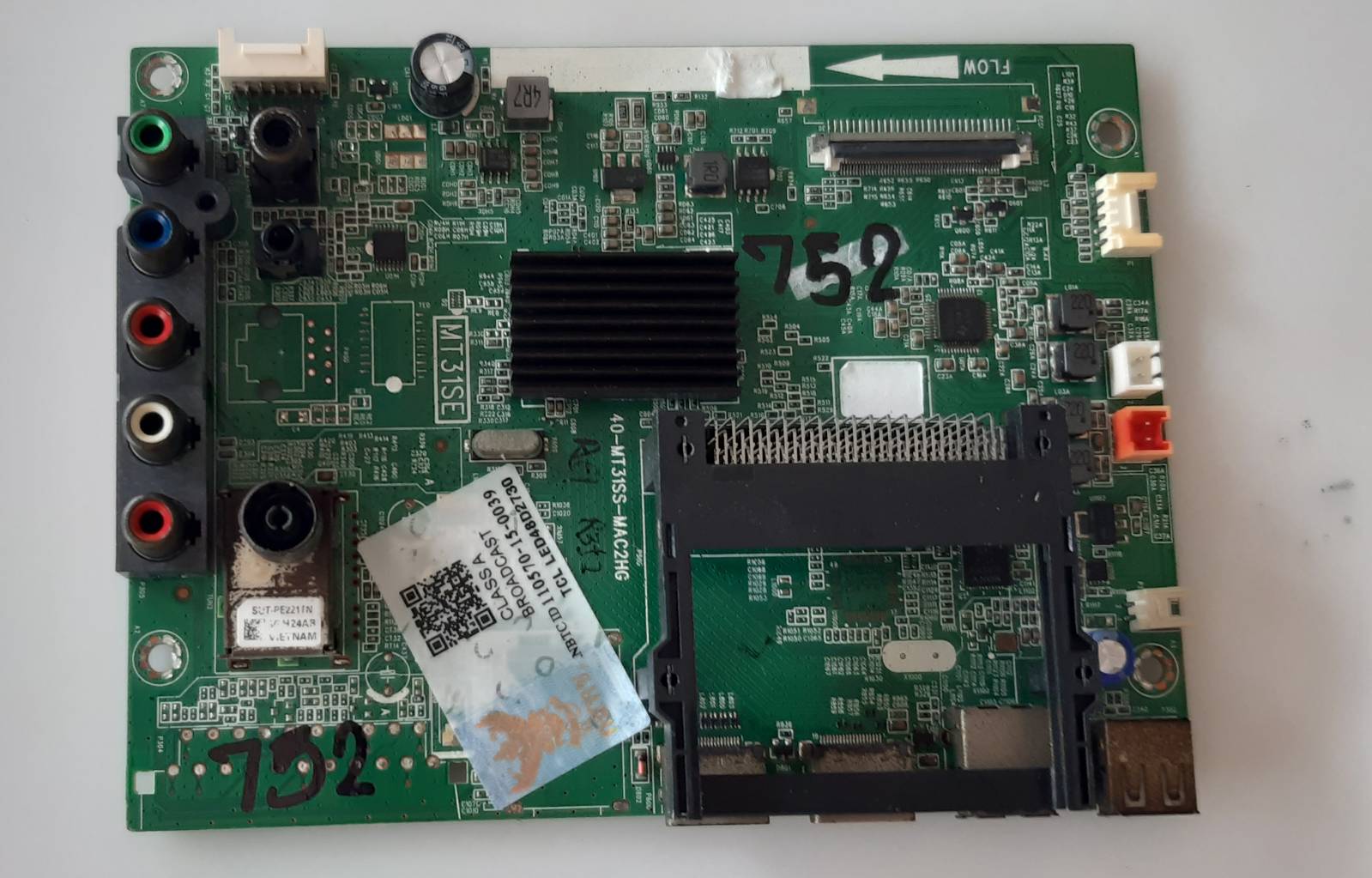 อันที่ 752 TCL 48D2730 ซีสเตร็ม MT31SE 40-MT31SS-MAC2HG ดีเทสแล้ว 51PIN