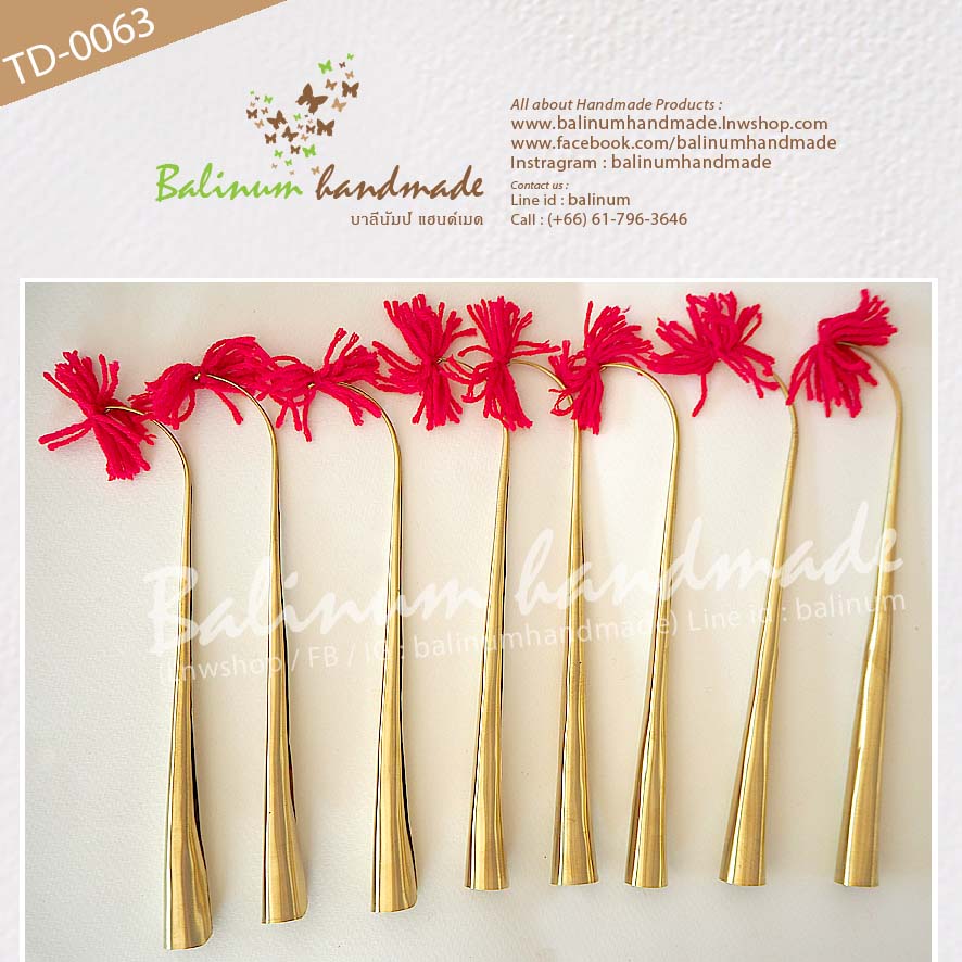 (ราคา 1 เซต) Unique Brass Claw Nails for Thai Traditional Costume Jewelry Thailand Classical Dance Collectible เล็บฟ้อนภูไท งานทองเหลือง ทอง (Gold)