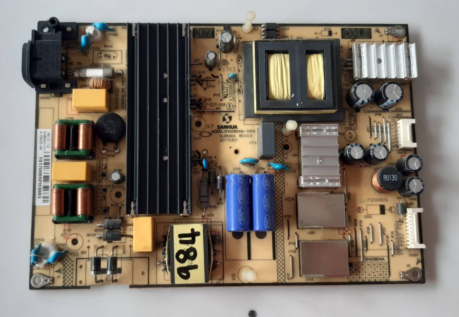 อันที่ 984 TCL 49D2930 ซัฟฟลาย SHG5804A-101H ดีเทสแล้ว