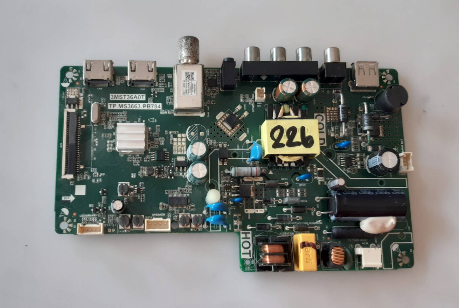อันที่ 226 TCL 32D2940 ซีสเตร็ม 3MST36A0T TP.MS3663.PB784 ดีเทสแล้ว