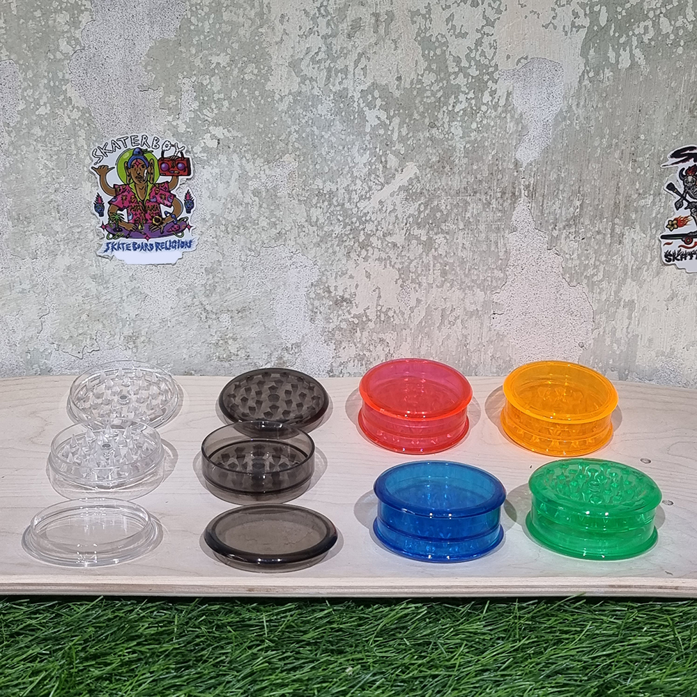 [1002] Plastic Grinder ขนาด 63mm 2 3ชั้น บดเก็บ ที่บดสมุนไพร เครื่องบดสมุนไพร บดกาแฟ ไกเดอร์บด