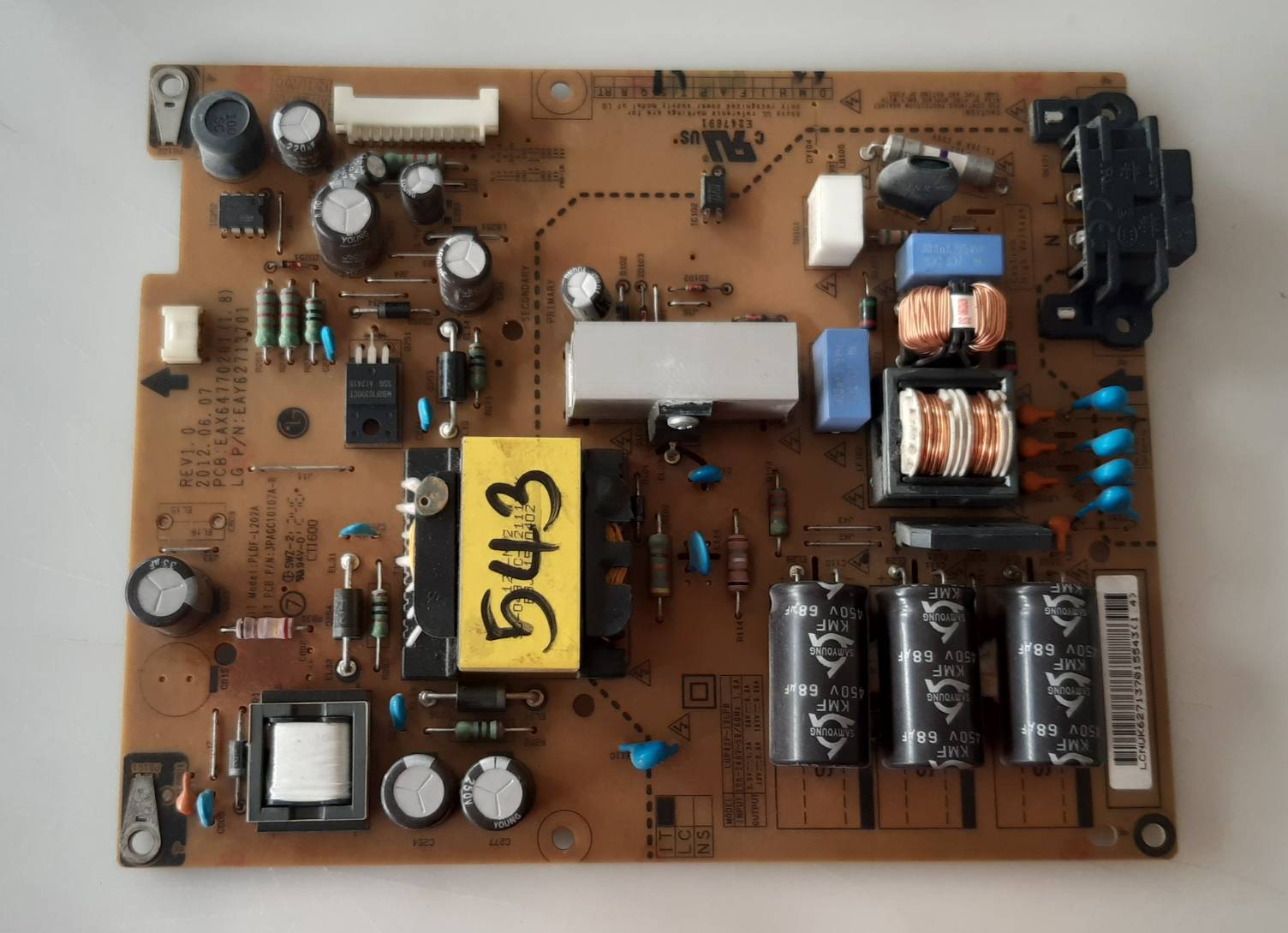 อันที่ 543 LG 42LS3150 ซัฟฟลาย EAX64770201(1.8) EAY62713701 ดีเทสแล้ว