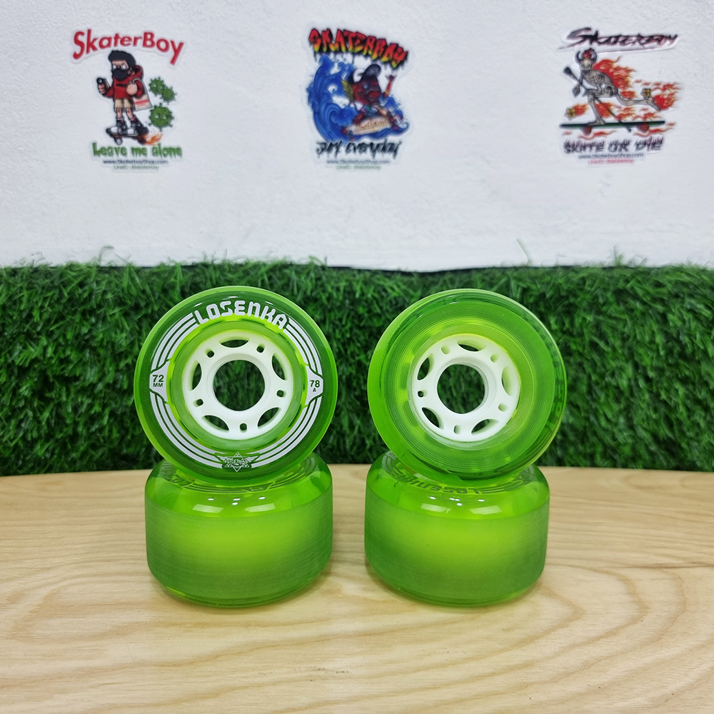 [0317] ล้อสเก็ตบอร์ด 70x40 85A ขอบมน แกนพลาสติกใหญ่เซฟน้ำหนัก Losenka