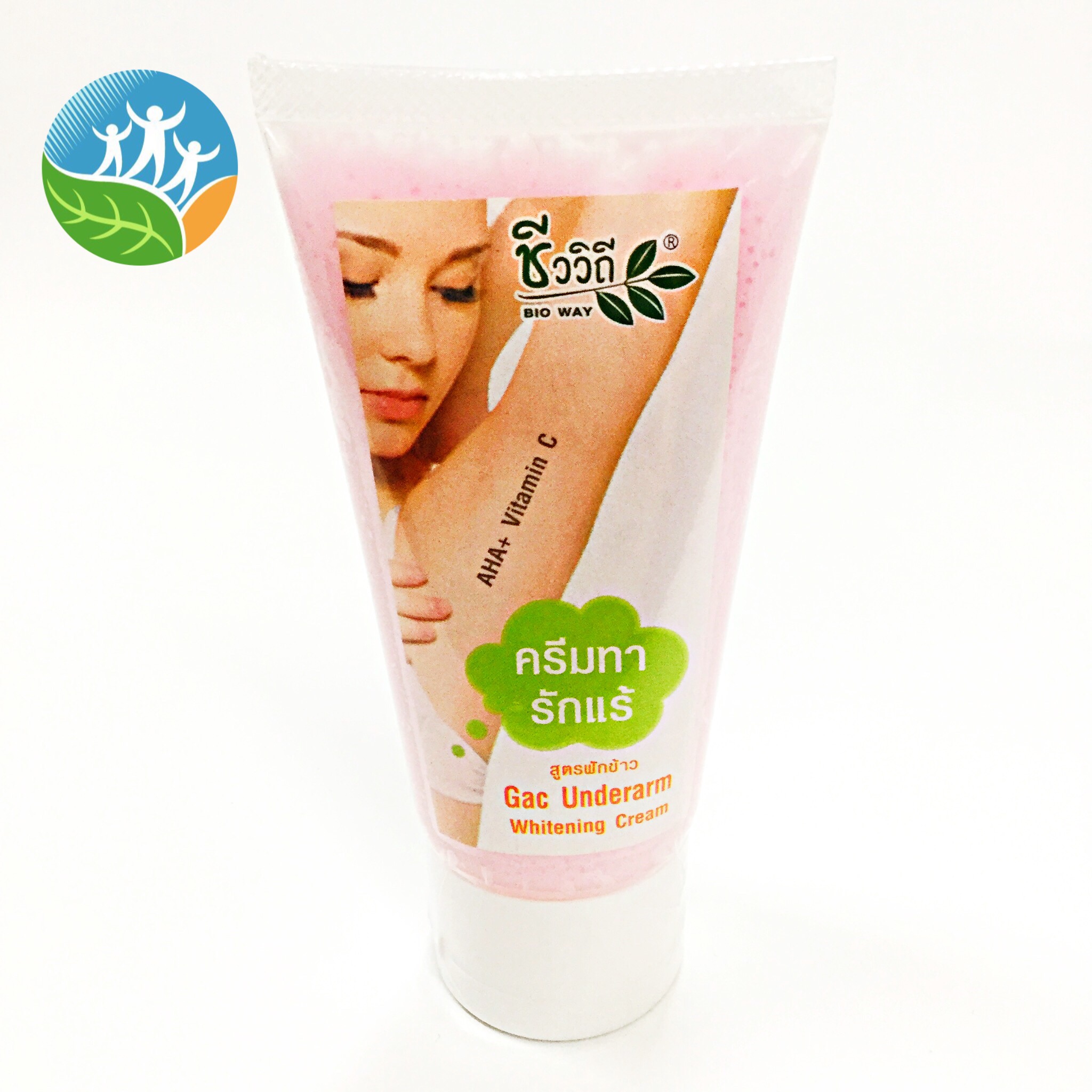 M10 ชีววิถี] ครีมทารักแร้ สูตรฟักข้าว AHA+Vitamin C 50กรัม