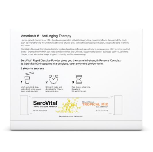 SeroVital Reverse the Signs of Aging Rapid Dissolve Powder 30 Sachets, Tropical Mix 0 กก.