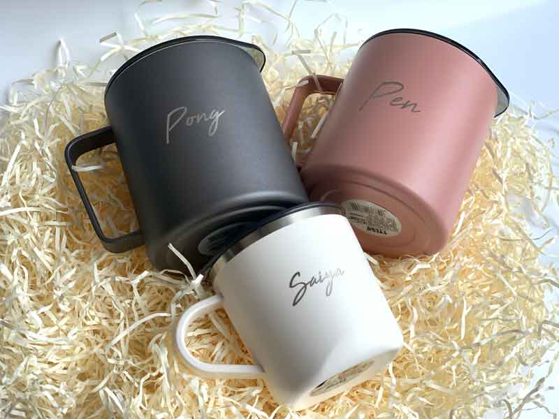 สลักชื่อ สลักข้อความ สลักรูป เลเซอร์ชื่อ เลเซอร์ข้อความ เลเซอร์รูป บนกระบอกน้ำ