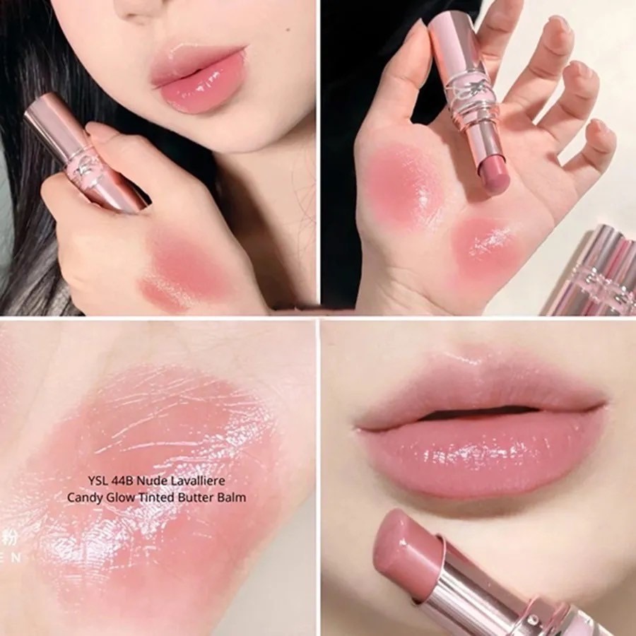 ลิปสติก YSL Loveshine Candy Glow Lip 1.3g. # 44B Nude Lavalliere