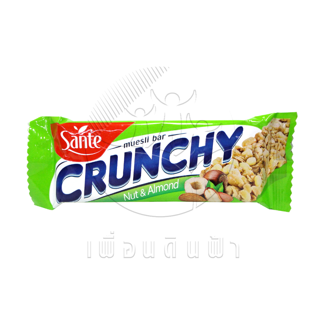 [Sante] ซานเต้ มูสลี่ บาร์ ถั่วและอัลมอนด์ Muesli Bar Crunchy Nut & Almond 40กรัม