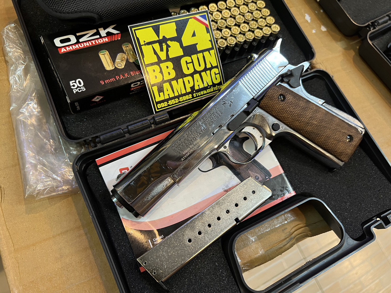 AKSA COLT 1911 ลาย Series 70 สีเงินเงา