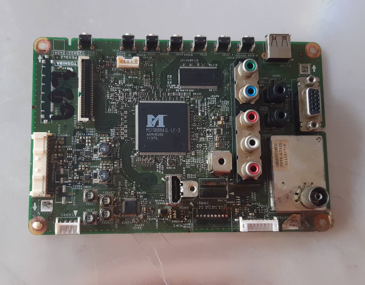 อันที่ 627 TOSHIBA 24PB2T ซีสเตร็ม V28A001240A1 30PIN ดีเทสแล้ว