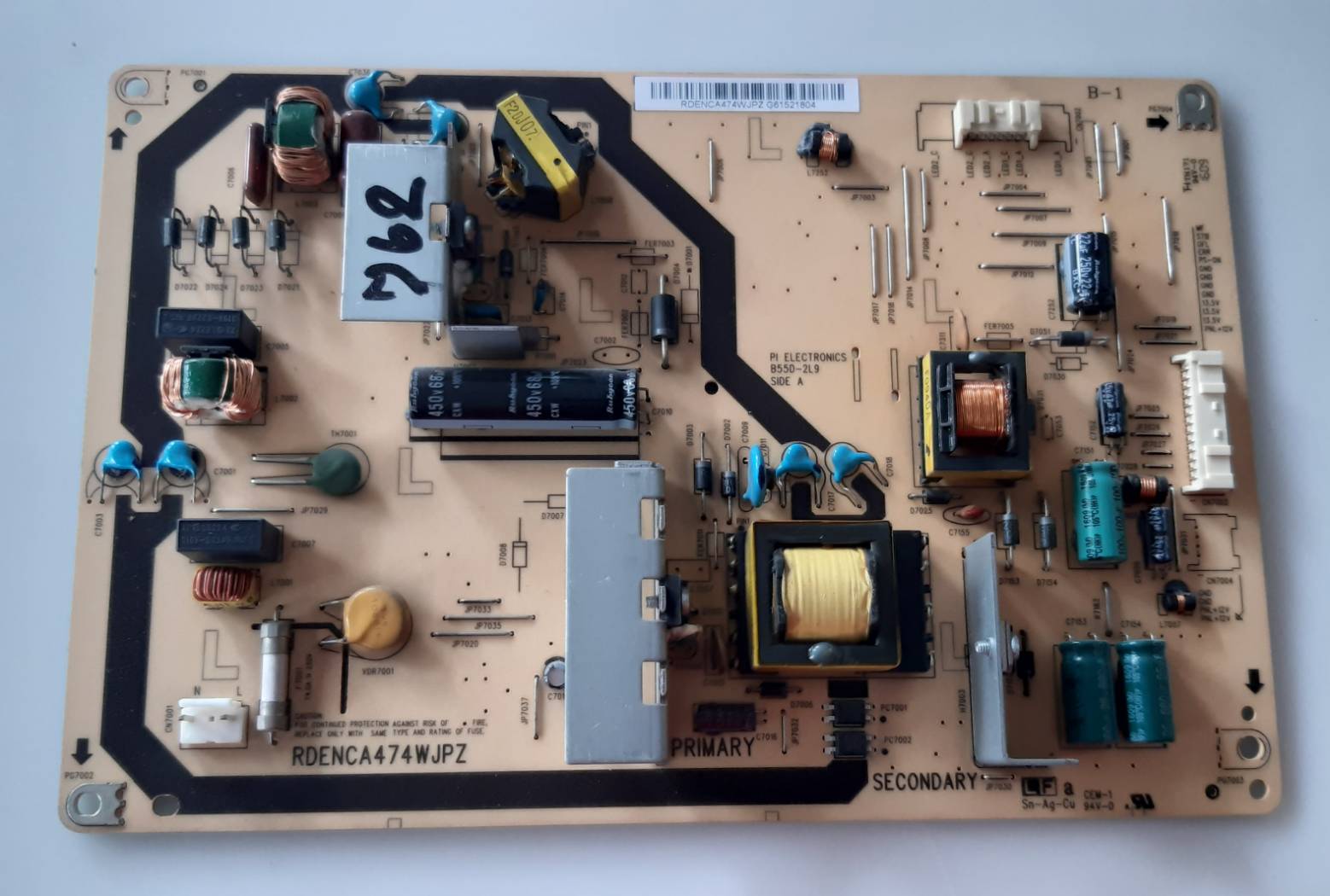 อันที่ 762 SHARP LC-40LE265X ซัฟฟลาย RDENCA474WJPZ ดีเทสแล้ว
